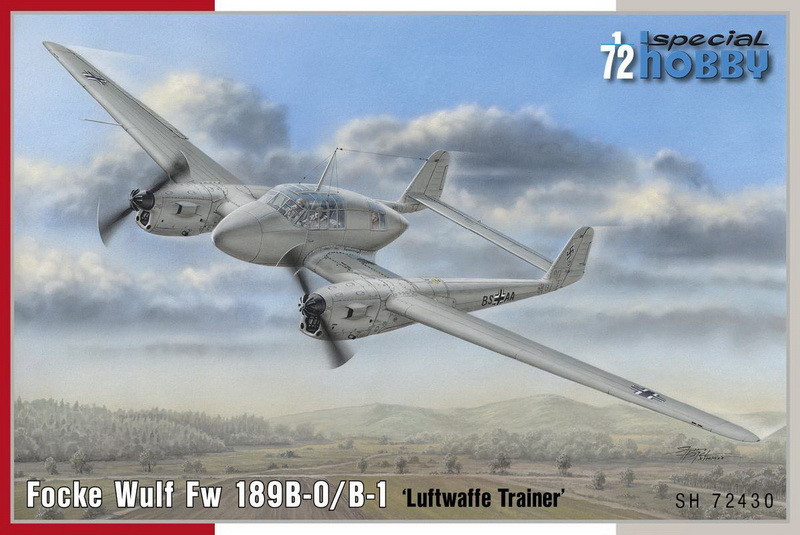 Пластикова модель 1/72 Special hobby 72430 німецький літак Focke Wulf Fw 189B-0/B-1 ‘Luftwaffe Trainer’
