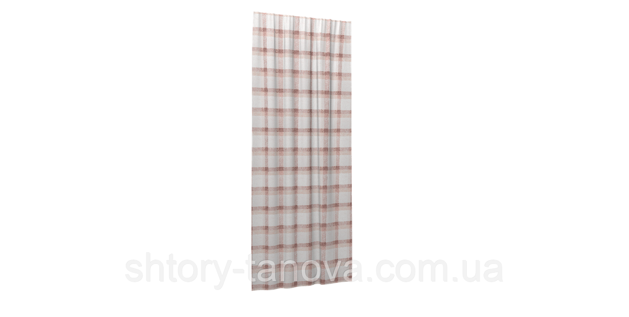 Ткань прованс с тефлоновым покрытием розовая крупная клетка. Турция ширина 180 см Ткани для штор на метраж - фото 7 - id-p1364712756