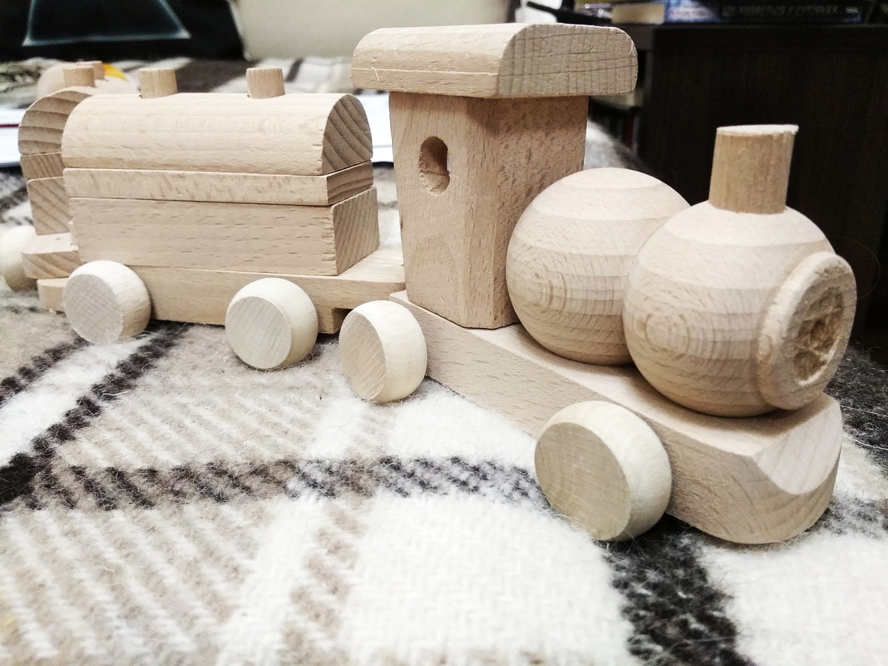 Дерев'яний конструктор, іграшка машинка потяг з дерева, подарунок, подарунок для хлопчика, подарунок для дітей