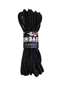 Джутова мотузка для Шибарі БДСМ Feral Feelings Shibari Rope, 8 м чорна