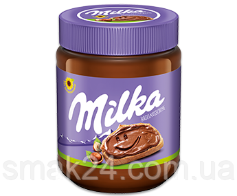 Шоколадна паста (крем) з лісовим горіхом Milka 350г Швейцарія
