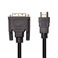 Відео кабель PowerPlant HDMI (M) - DVI (M), 1.8 м 3967718