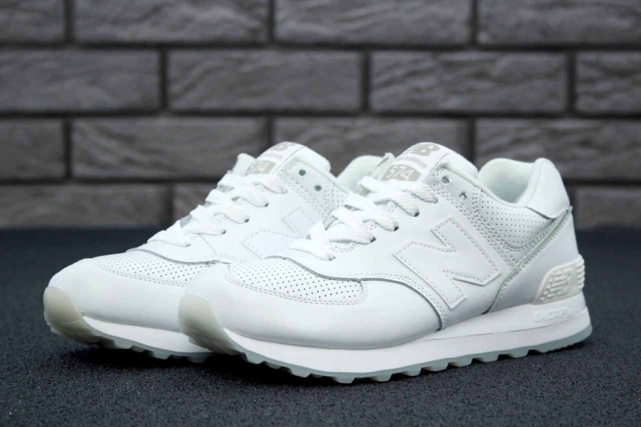 Чоловічі білі Кросівки New Balance 574
