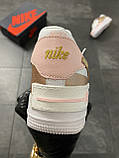 Жіночі кросівки Nike Air Force 1 '07 Shadow Peach White, шкіряні кросівки найк аір форс 1 шадоу аїр, фото 4