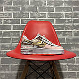 Жіночі кросівки Nike Air Force 1 '07 Shadow Peach White, шкіряні кросівки найк аір форс 1 шадоу аїр, фото 5