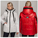 Червона демісезонна жіноча куртка Регіна Тм MioRichi розміри 46-60, фото 2