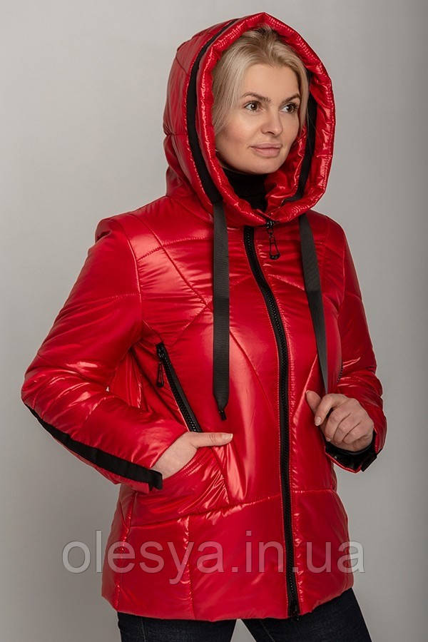 Червона демісезонна жіноча куртка Регіна Тм MioRichi розміри 46-60, фото 1