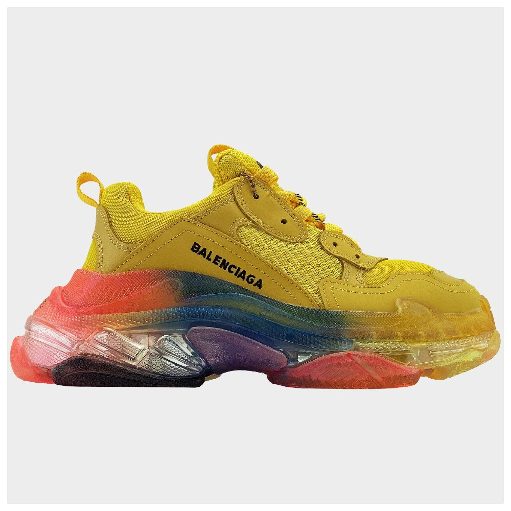 Balenciaga triple s sales clear sole rainbow