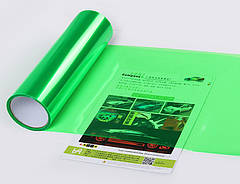 Авто плівка на фари Annhao зелена 30 x 100 см глянець бронеплівка PVC захист фар ліхтарів ПТФ