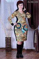Жіноча сукня прилеглого силуету. PL2-022