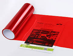 Авто плівка на фари Annhao червона 30 x 100 см глянець бронеплівка PVC захист фар ліхтарів ПТФ