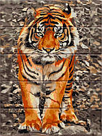 Картина по номерам по дереву Уссурийский тигр, 30х40 ArtStory (ASW059)