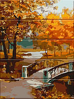 Картина по номерам по дереву Осенний парк, 30х40 ArtStory (ASW067)