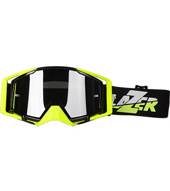 Мотоочки LAZER Goggle Race Style Black Yellow - Mirror Silver Lens - фото 2 - id-p1348458669