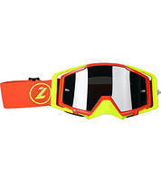 Мотоочки LAZER Goggle Race Style Red Yellow - Mirror Silver Lens