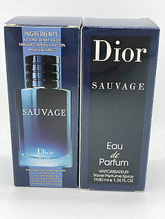 Dior Sauvage tester 40 ml(Чоловіча парфумована вода Саваж від ДІОР), фото 2