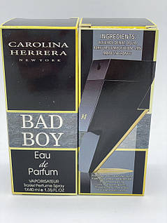 Carolina Herrera Bad Boy tester 40 ml(Чоловіча парфумована вода Бед Бой від КАРОЛІНА ХЕРРЕРА), фото 3