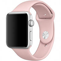 Силиконовый ремешок для Apple Watch 38mm/40mm/41mm Pink Sand пудра