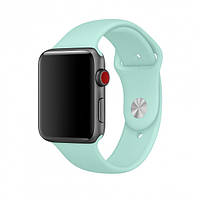 Силиконовый ремешок для Apple Watch 38mm/40mm/41mm Sea Blue бирюза