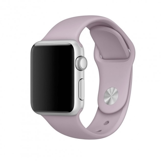 Силіконовий ремінець для Apple Watch 38 mm/40mm/41mm Lavander лаванда, фото 1