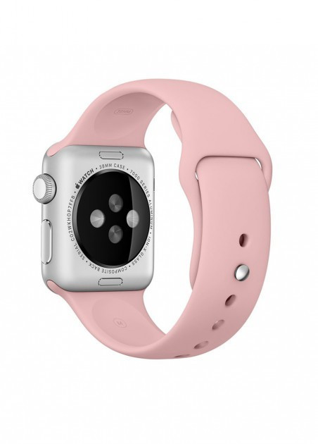 Силіконовий ремінець для Apple Watch 38 mm/40mm/41mm Pink рожевий, фото 1