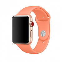 Силиконовый ремешок для Apple Watch 38mm/40mm/41mm Peach оранжевый