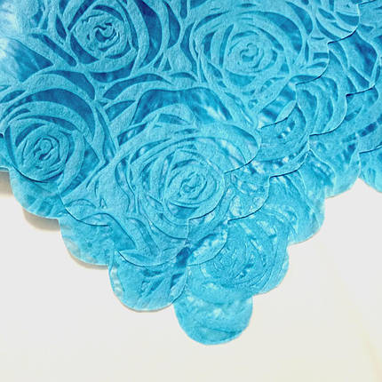 Набір серветок Flowers на полички в холодильник 4 шт 30х50 см блакитний, фото 4