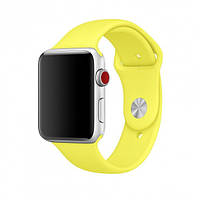 Силиконовый ремешок для Apple Watch 38mm/40mm/41mm Flash лимонный