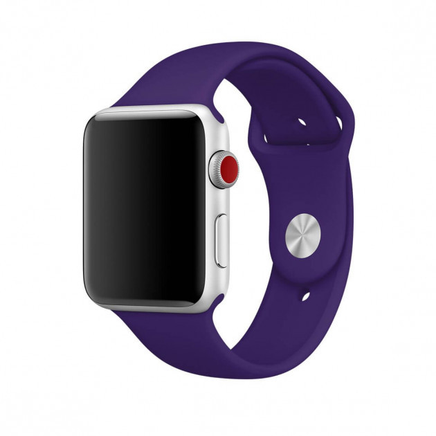 Силіконовий ремінець для Apple Watch 38 mm/40mm/41mm Ultraviolet фіолетовий, фото 1