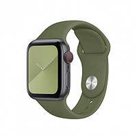 Силиконовый ремешок для Apple Watch 38mm/40mm/41mm Khaki зеленый