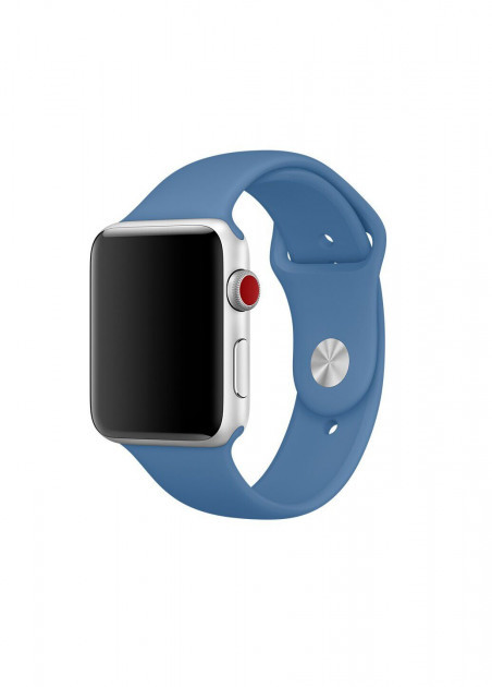 Силіконовий ремінець для Apple Watch 38 mm/40mm/41mm Azure синій, фото 1