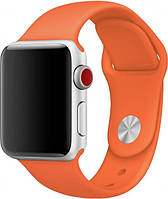 Силиконовый ремешок для Apple Watch 38mm/40mm/41mm Orange оранжевый