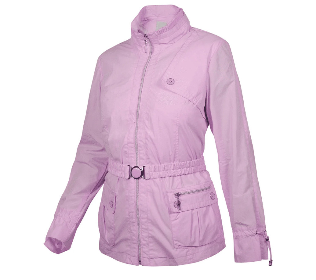 Куртка вітрівка жіноча бавовняна City Classiс Ніжно-рожевий Розмір 48, фото 1