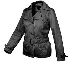 Вітрівка тренч жіноча весна літо осінь City Classic Чорний Розмір 46