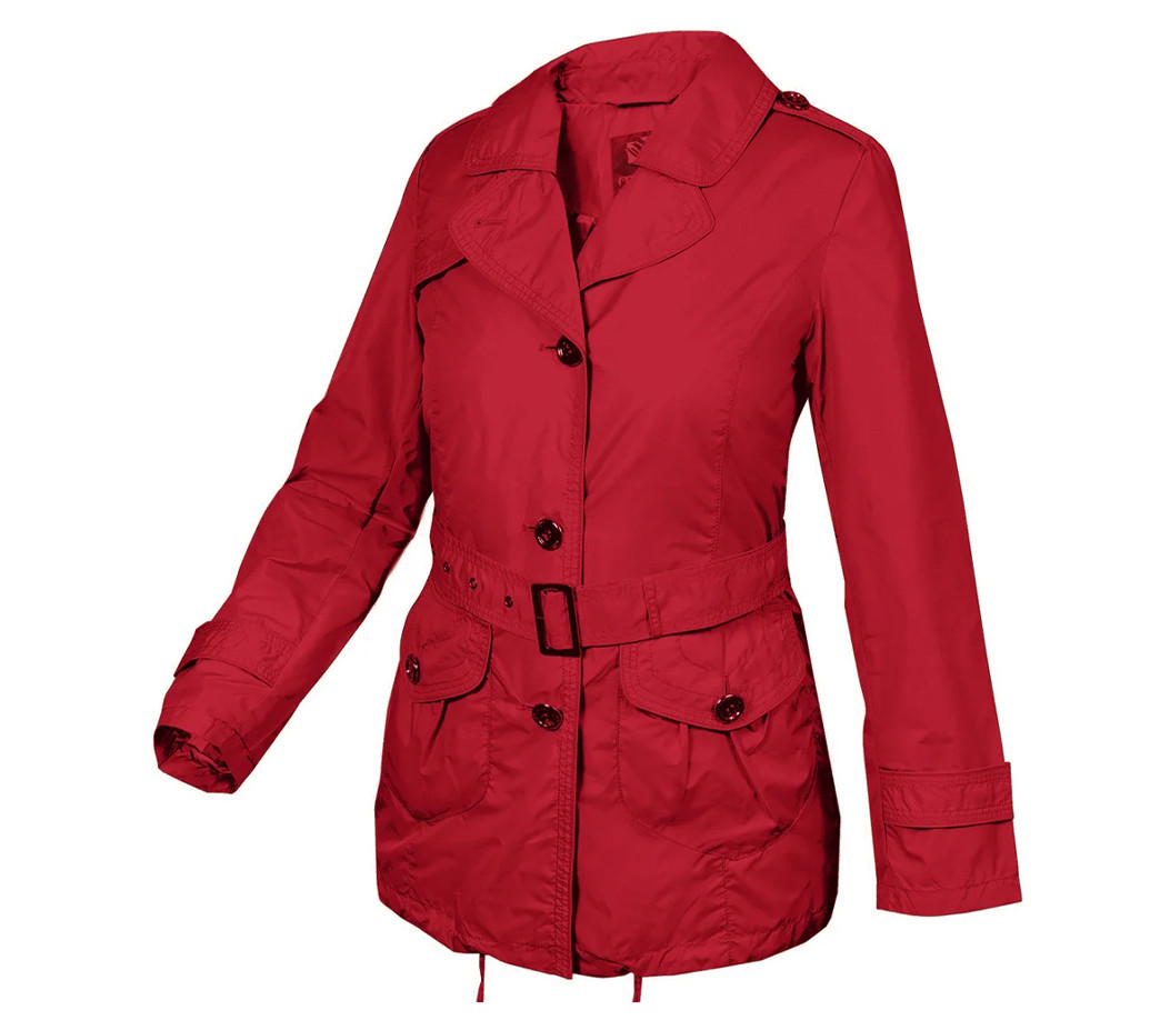 Вітрівка тренч жіночий City Classic Червоний, фото 1
