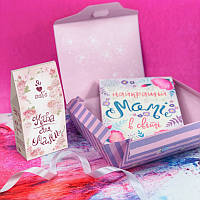 Подарунковий набір "Мамі" шоколад+кава 2в1 / подарунковий бокс box