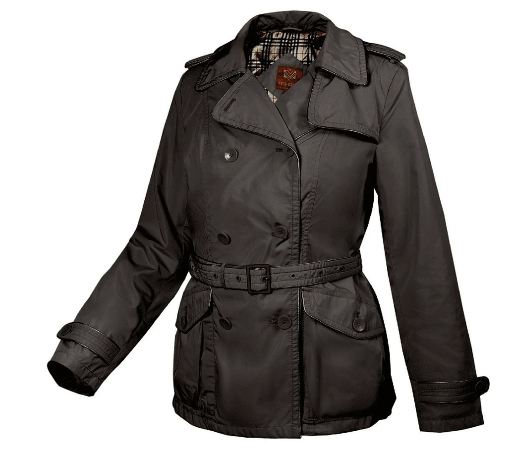 Вітрівка тренч жіноча весна осінь City Classic Чорний, фото 1