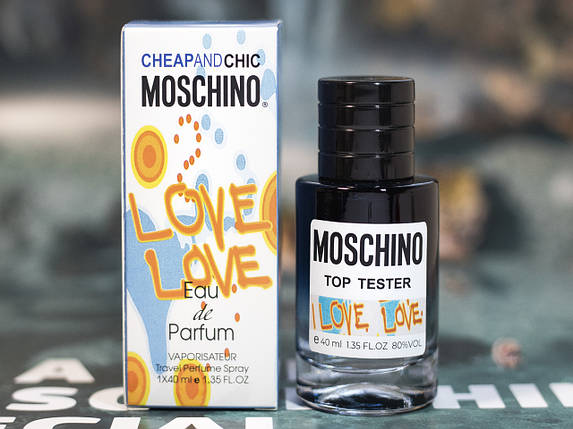 Moschino I Love Love tester 40 ml(Жіноча парфумована вода Ай Лав Лав від МОСКІНО), фото 2