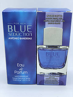Antonio Banderas Blue Seduction tester 40 ml(Чоловіча парфумована вода Блю Седакшн від АНТОНІО БАНДЕРАС), фото 3