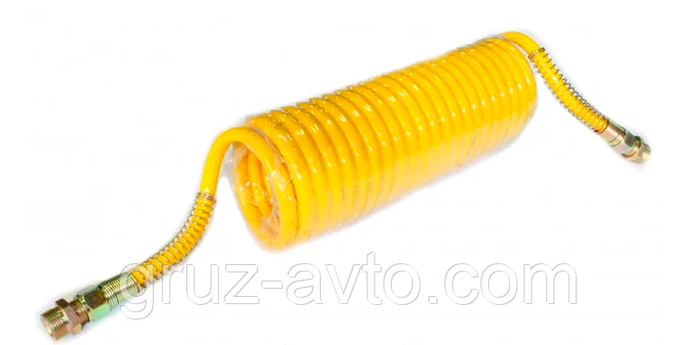 Шланг причепа пневмотичний кручений поліуретановий/наконечник-М16х1,5/Туреччина 5 м