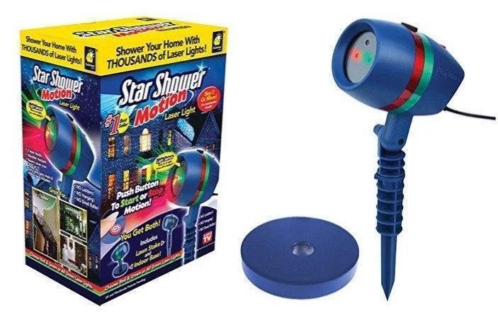 Лазерний проектор - гірлянда на будинок STAR SHOWER Laser Light святкове освітлення рухомі точки