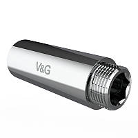 Удлинитель 1" x 10 ВН V&G хромированный VG-210125