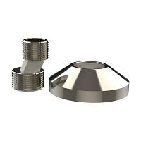 Ексцентрик з декоративною чашкою хромований 3/4"х1/2" Valogin VG-214101