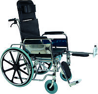Коляска инвалидная G124 (Golfi-4), многофункциональная, с санитарным оснащением, без двигателя