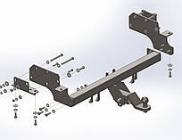 Фаркоп MITSUBISHI PAJERO/ MONTERO 1999-2006