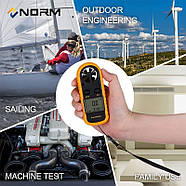 Анемометр Norm GM30 (вимірювач швидкості вітру до 30 м/с), фото 3