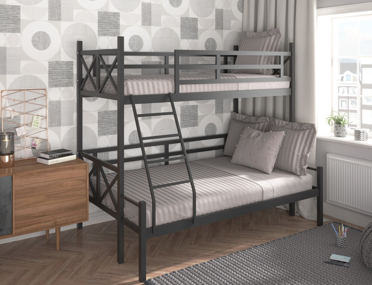 Кровать двухъярусная для троих Герда 2+1: продажа, цена в ...