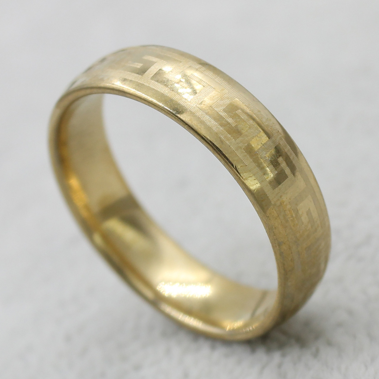 Перстень золотої з ювелірної медичної сталі від Stainles Steel марка 3716 L завширшки 6м версаче