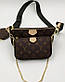 Жіноча сумка Louis Vuitton, 3 в 1, тканинної ремінь, 24*16 см/19*12 см, 930783, фото 4