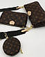 Жіноча сумка Louis Vuitton, 3 в 1, тканинної ремінь, 24*16 см/19*12 см, 930783, фото 5